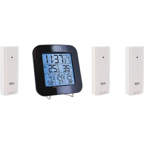 Wireless Weather Station with 3 Sensors, Non-Contact, Digital, 40-158°F (-40-70°C) FMT Sales Ltd