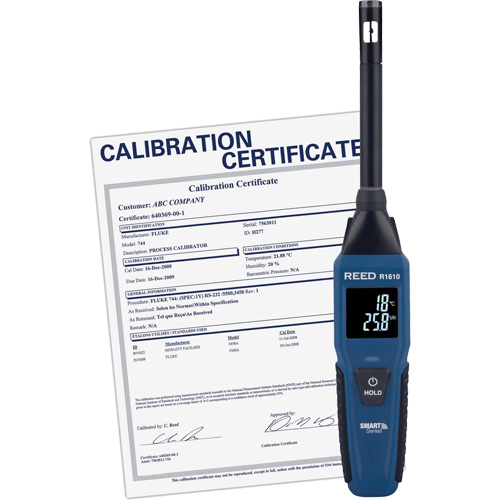 Thermo-hygrom&egrave;tre Bluetooth Smart Series avec certificat de calibration, 0,0% - 100% RH, -4°- 140° F (-20° - 60° C) FMT Sales Ltd