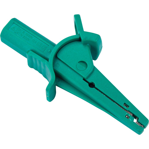 Pince crocodile verte pour le v&eacute;rificateur disolement haute tension R5002 FMT Sales Ltd