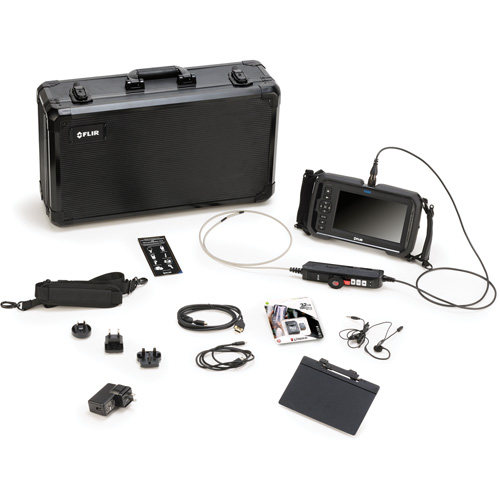 Ensemble de vid&eacute;oscope avec longue sonde de cam&eacute;ra &agrave; articulation bidirectionnelle de 4,5 mm × 1 m, 7" Affichage, 1024 x 600 pixels FMT Sales Ltd