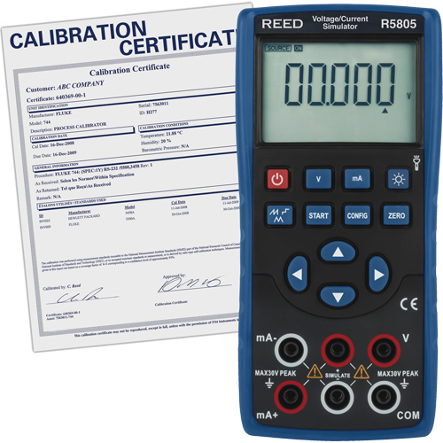Simulateur de tension/courant avec certificat de traçabilit&eacute; FMT Sales Ltd