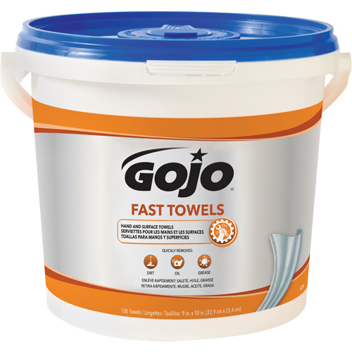 Serviettes nettoyantes Fast Wipes, 130 lingettes, 10" x 9" FMT Sales Ltd