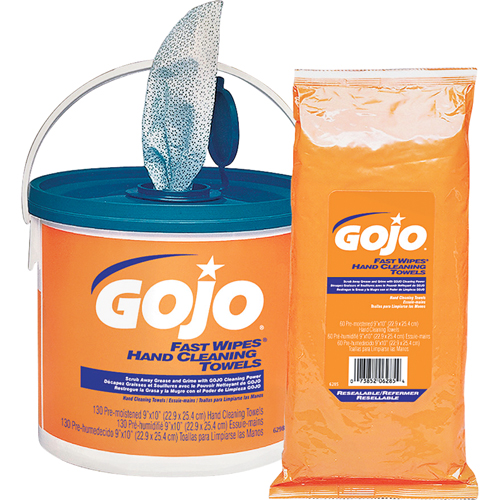 Serviettes nettoyantes Fast Wipes, 130 lingettes, 10" x 9" FMT Sales Ltd