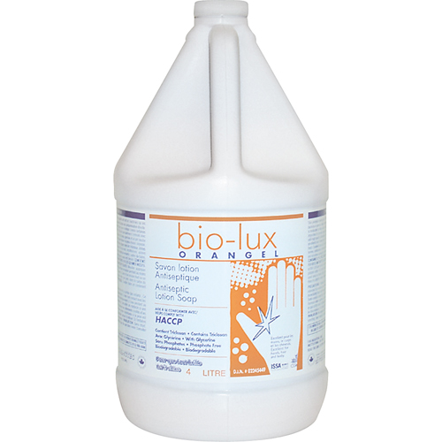 Savon liquide antimicrobien Orangel Bio-Lux , Liquide, 4 L, Parfum&eacute; FMT Sales Ltd