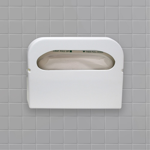 Distributeur de couvre-si&egrave;ges de toilettes pli&eacute;s en deux Health Gards FMT Sales Ltd