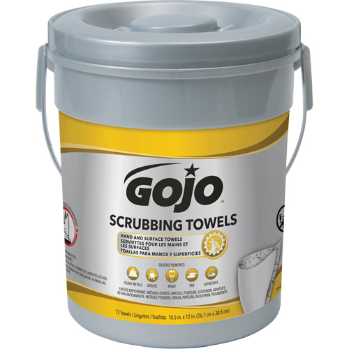 Scrubbing Towels, 72 Wipes, 12" x 10-1/2" FMT Sales Ltd