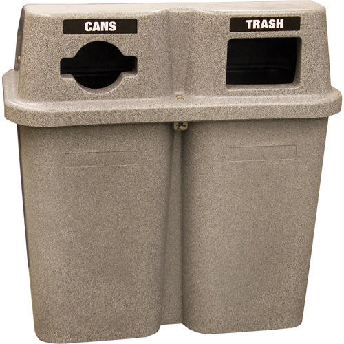 Recycling Containers Bullseye, Curbside, Plastic, 2 x 22 US gal. FMT Sales Ltd