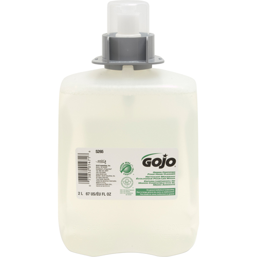 Savon pour les mains certifi&eacute; vert FMX-20, Mousse, 2 L, Sans parfum FMT Sales Ltd