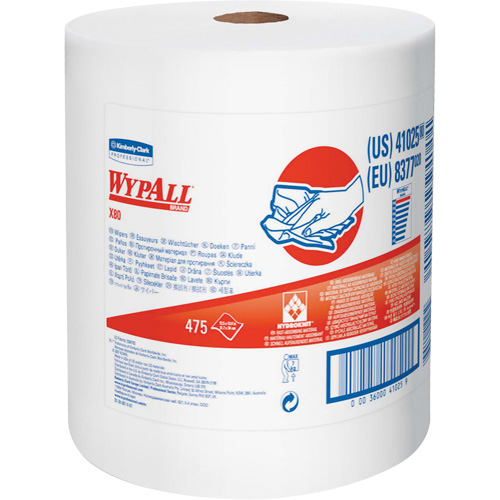 X80 Disposable Cloths, Heavy-Duty, 12-1/2" L x 13-2/5" W FMT Sales Ltd