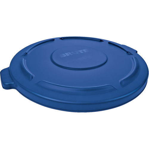 Couvercle rond pour poubelle Brute, Couvercle plat, Plastique, Convient aux contenants 22-1/4" dia. FMT Sales Ltd