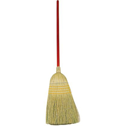 Balai de mais naturel, Trois cordes, Manche Bois FMT Sales Ltd