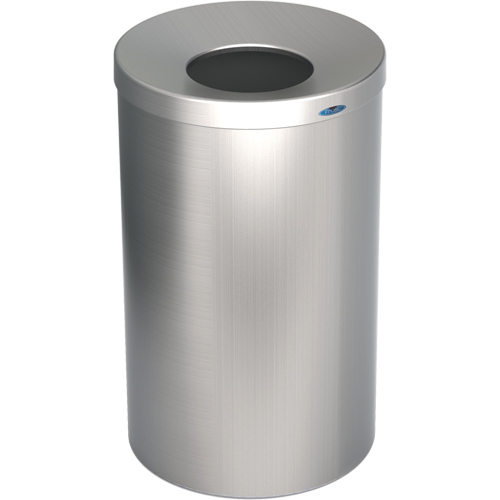 R&eacute;cipient &agrave; d&eacute;chets pour halls, Acier inoxydable, 33 gal. US FMT Sales Ltd