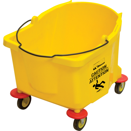 Seau pour vadrouille, Capacit&eacute; de 9.5 gal. US (38 pintes), Jaune FMT Sales Ltd