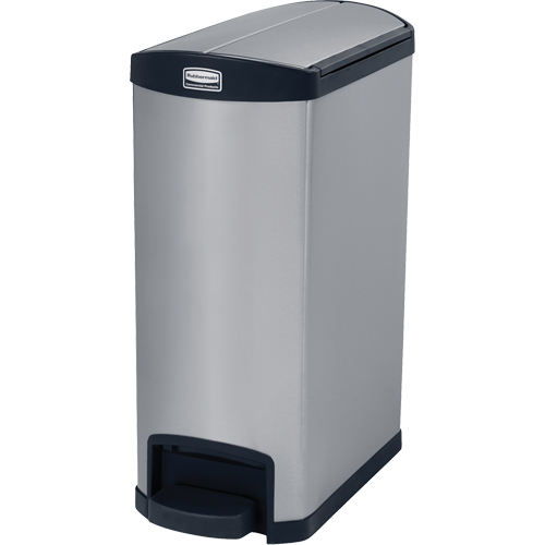 Contenant &agrave; d&eacute;chets Slim Jim , Acier inoxydable, Capacit&eacute; 13 gal. US FMT Sales Ltd