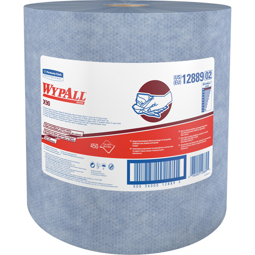 X90 Jumbo Roll Wipers, Heavy-Duty, 12-1/5" L x 12-2/5" W FMT Sales Ltd