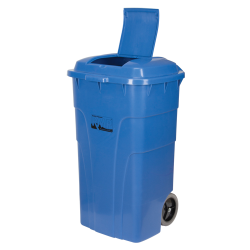 Roll Out Recycling Bin, Curbside, Polyethylene, 65 US gal. FMT Sales Ltd