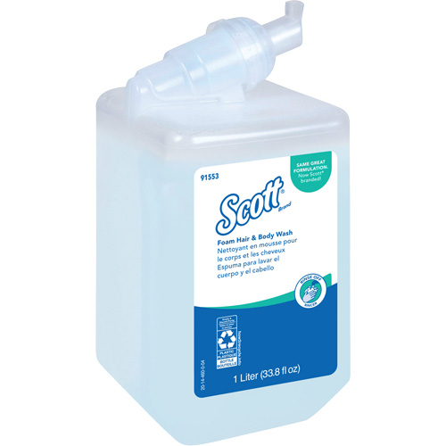 Savon moussant pour le corps et les cheveux Scott Pro, 1000 ml, Fraîcheur, Bouteille FMT Sales Ltd