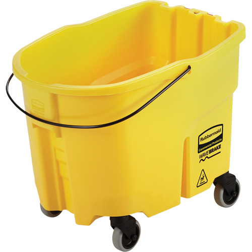 Wavebrake&reg; Mop Bucket, 8.75 US Gal. (35 qt.) Capacity, Yellow FMT Sales Ltd
