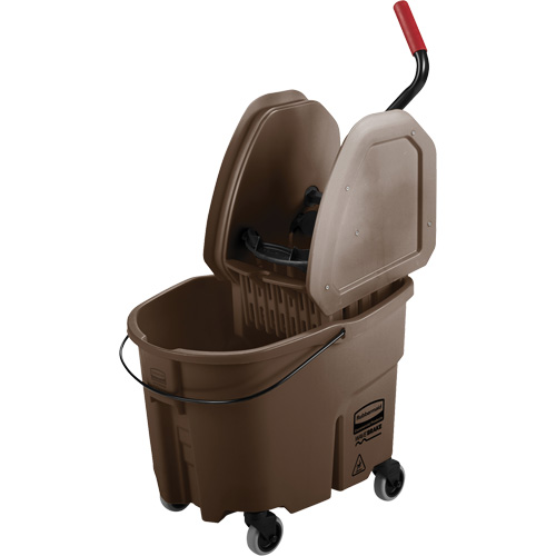WaveBrake&reg; Mop Bucket & Wringer Combo Pack, Down Press, 8.75 US Gal.(35 Quart), Brown FMT Sales Ltd