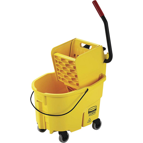 WaveBrake&reg; Mop Bucket and Wringer, Side Press, 6.5 US Gal. (26 Quart), Yellow FMT Sales Ltd