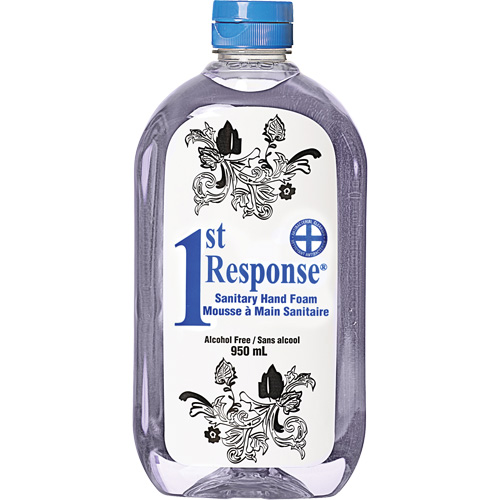1st Response&reg; Sanitary Hand Foam, Liquid, 950 ml, Bottle, Unscented FMT Sales Ltd