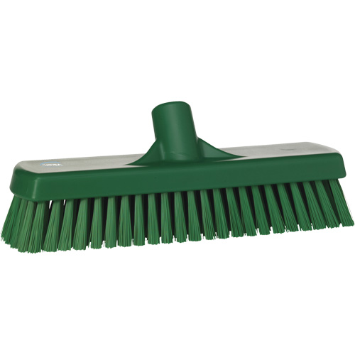 Brosse &agrave; r&eacute;curer pour planchers et murs, Crins Ferme, 12", Polyester, Vert FMT Sales Ltd