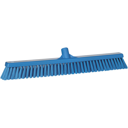 Balai-brosse &agrave; soies combin&eacute;es, Crins Cors&eacute;/Fin, 24", Polyester, Bleu FMT Sales Ltd