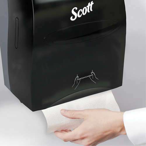 Distributeur d'essuie-mains Essential de Scott, Manuel/Sans contact, 12,63" la x 10,2" p x 16,13" h FMT Sales Ltd