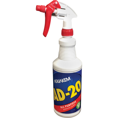 Nettoyant & d&eacute;graissant AD-20, Bouteille &agrave; g&acirc;chette FMT Sales Ltd