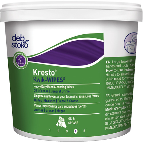 Kresto&reg; Kwik-Wipes&reg; Wipes, 130 Wipes, 12" x 10" FMT Sales Ltd