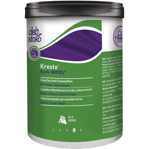 Kresto&reg; Kwik-Wipes&reg; Wipes, 70 Wipes, 12" x 10" FMT Sales Ltd