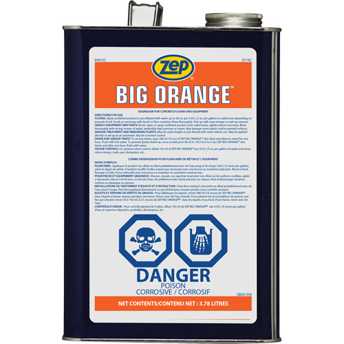 D&eacute;graissant industriel aux agrumes Big Orange, 3,78 L FMT Sales Ltd