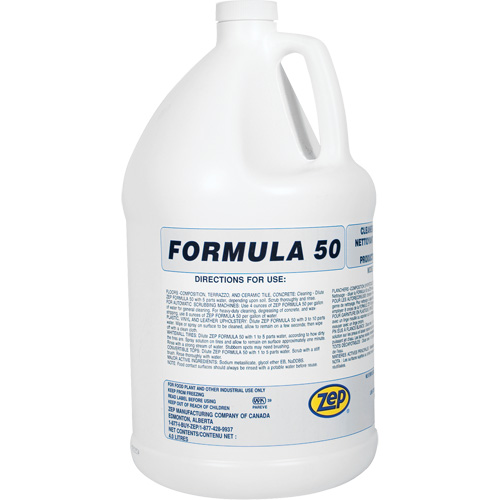 Nettoyant alcalin pour gros travaux Formula 50, 4 L, Cruche FMT Sales Ltd
