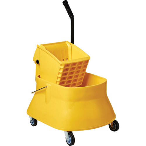 Champ Bucket & Wringer Combo, Side Press, 7.5 US Gal. (30 Quarts), Yellow FMT Sales Ltd