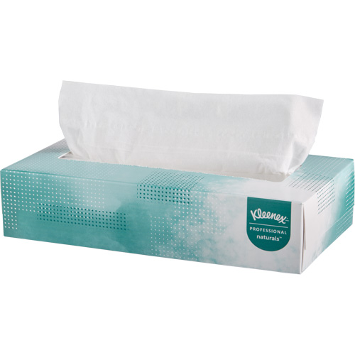 Papiers-mouchoirs Naturals de Kleenex, 2 pli, 8,4" lo x 8" la, 125 feuilles/boîte FMT Sales Ltd