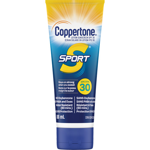 &eacute;cran solaire r&eacute;sistant &agrave; l'eau Sport, FPS 30, Lotion FMT Sales Ltd