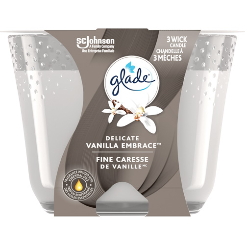 Chandelle &agrave; trois m&egrave;ches Glade, Fine caresse de vanille FMT Sales Ltd