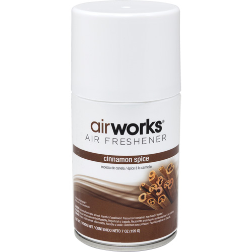 AirWorks&reg; Metered Air Fresheners, Cinnamon Spice, Aerosol Can FMT Sales Ltd