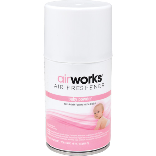 AirWorks&reg; Metered Air Fresheners, Fresh Baby Powder, Aerosol Can FMT Sales Ltd