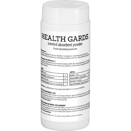 Poudre absorbante parfum&eacute;e Health Gards, 16 oz, Canette FMT Sales Ltd