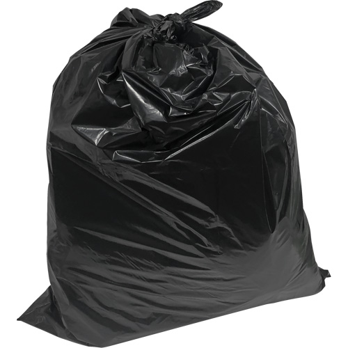 Contractor Garbage Bags, 2X Strong, 35" W x 50" L, 1.9 mils, Black, 194 L (44 Gal.) Capacity FMT Sales Ltd
