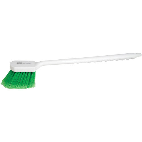 Long Handle Detail Brush, 20" L, PVC Bristles, Green FMT Sales Ltd