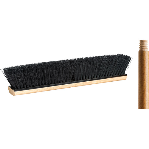 Balai-brosse avec manche, 18", Moyen, Soies Tampico FMT Sales Ltd