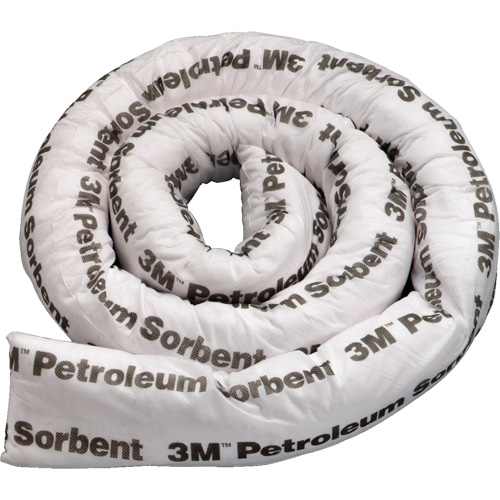 Barri&egrave;re de pollution absorbante double pour produits p&eacute;troliers, Huile seulement, 8' lo x 3" la, Absorption 15,7 gal FMT Sales Ltd