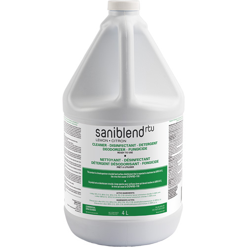 SaniBlend Ready-To-Use Disinfectant & Sanitizer, 4 L, Jug FMT Sales Ltd