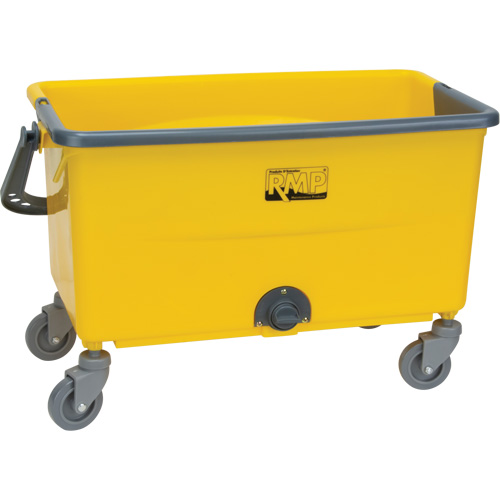 Microfibre Mop Bucket & Wringer, Strainer, 11 US Gal. (44 Quart), Yellow FMT Sales Ltd