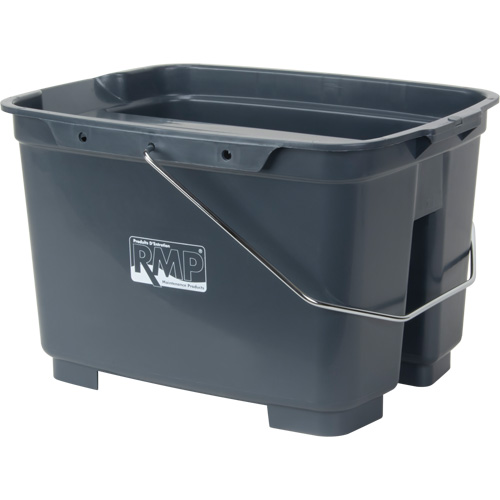 Seau double, Capacit&eacute; de 4,75 gal. US (19 pintes), Gris FMT Sales Ltd