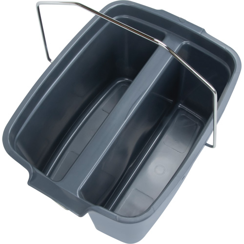 Seau double, Capacit&eacute; de 4,75 gal. US (19 pintes), Gris FMT Sales Ltd
