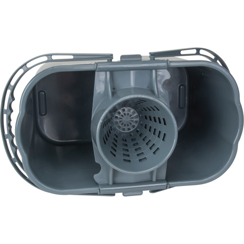 Seau et essoreuse pour vadrouille, Passoire, 3,75 gal. US (15 pintes), Gris FMT Sales Ltd
