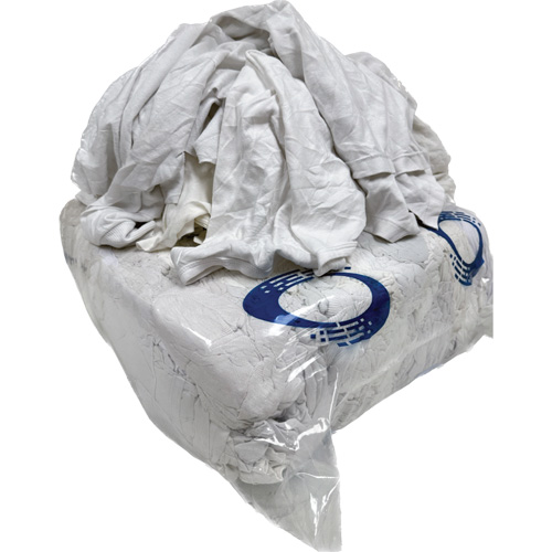 Chiffons de nettoyage, Coton/Molleton, Blanc, 25 lb FMT Sales Ltd